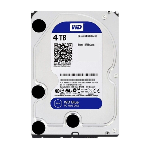 HDD WESTERN 4TB BLUE (Chuyên lắp PC/Dock/Box/đầu HD)