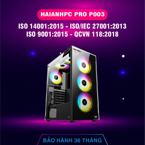 HAIANHPC PRO P003 (B560/ I5 10400/ 8GB/ SSD 128GB + HDD 2TB/ K+M/ 500W) - 104005600801282T