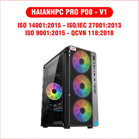 HAIANHPC PRO P08-V1 (H610/G7400 / 8GB/ SSD 256GB/ K+M/ 400W) - 074006100802560T