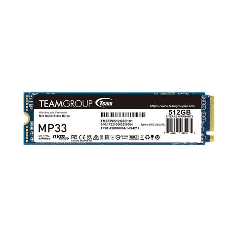 SSD M.2 PCIE TEAM 512GB MP33