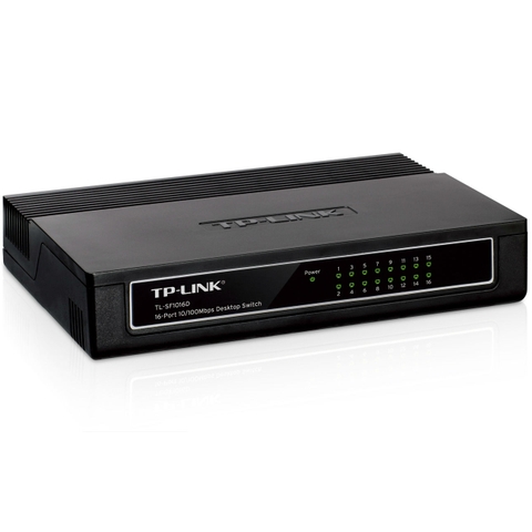 Bộ Chia Mạng TP-LINK SF1016D Vỏ nhựa (16 Cổng, 100MBPS)