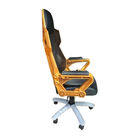 Ghế Gaming công thái học Gamezone GZ S680 chân xoay (Màu Vàng)