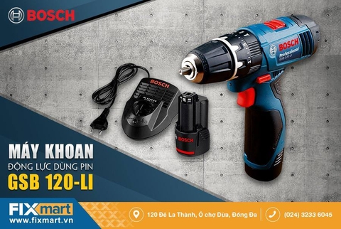 REVIEW "CỰC BAY" MÁY KHOAN ĐỘNG LỰC DÙNG PIN BOSCH GSB 120-LI