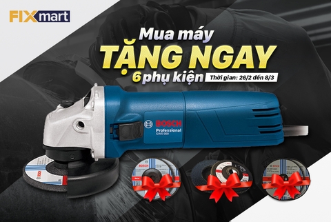 MUA MÁY MÀI GWS 060 TẶNG 6 MÓN PHỤ KIỆN!