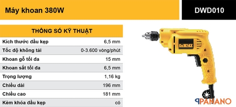 Máy khoan sắt Dewalt DWD010-B1