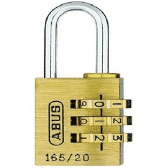 ABUS Khóa số 165/20 vàng đồng