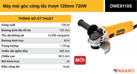 Máy mài góc Dewalt DWE8110S-B1