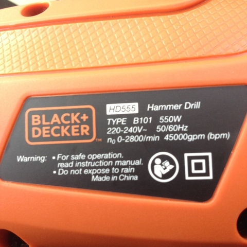 Black&Decker Máy khoan cầm tay 550W B&D HD555-B1