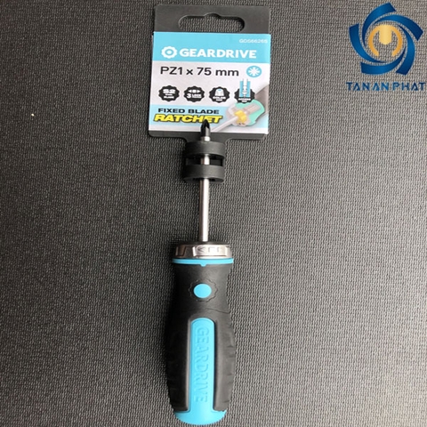 Geardrive Tua vít Ratchet đầu Pozi size đầu số 1 dài 75mm GDS66265