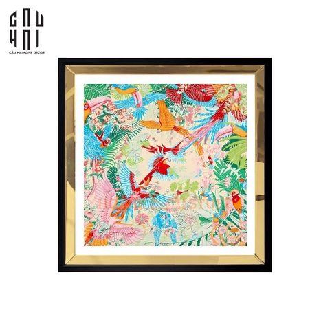 TRANH CANVAS RIO 93X93CM - VIỀN GỖ CÓ KÍNH
