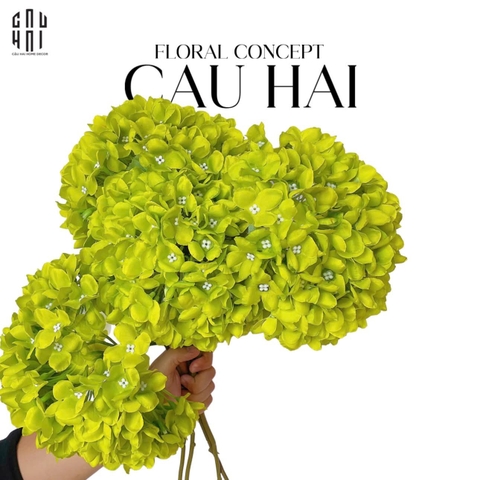 SET 2 CÀNH HOA CẨM TÚ CẦU ĐẠI - XANH