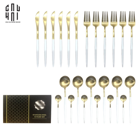 SET DAO NĨA ELEGANT 24PCS -  CUTLERY ELEGANT 24PCS