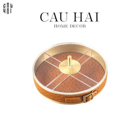 HỘP BÁNH MỨT LEATHER BRASSON ANTONIO