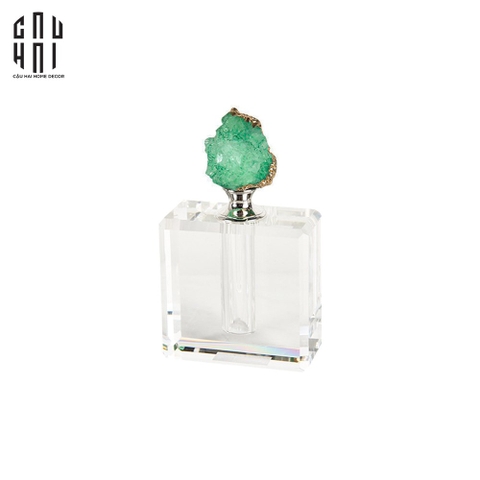 LỌ CHIẾT NƯỚC HOA ĐÁ THẠCH ANH EMERALD QUARTZ SS22