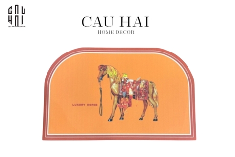 THẢM CỬA DA 50x80 -  MON PETIT CHEVAL DOOR MAT