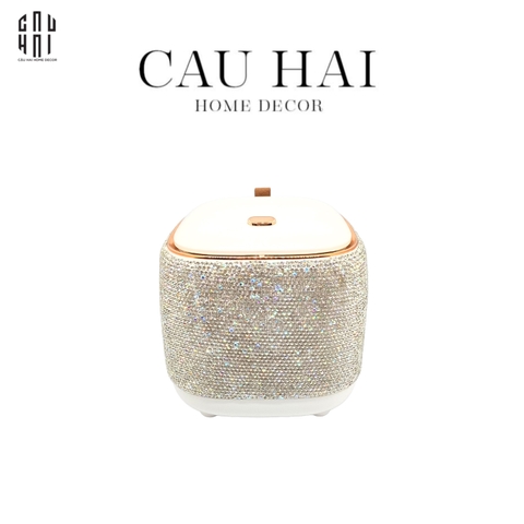 THÙNG RÁC VUÔNG MINI ĐÍNH KIM CƯƠNG FANTASY BLING BLING