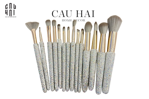 SET 14 CỌ TRANG ĐIỂM MAKEUP ĐÍNH KIM CƯƠNG BLING BLING