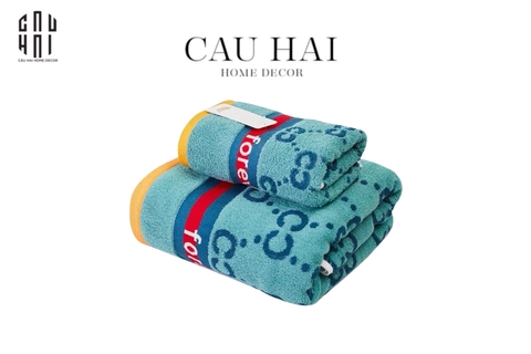 SET KHĂN TẮM 70x140 & 34x75 5 SAO - GALANTE  - COBALT NAVY