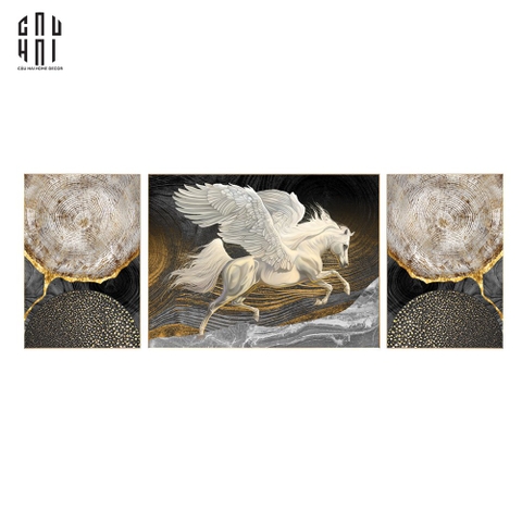 SET TRANH CANVAS CHEVAL VOLANT LUXURY