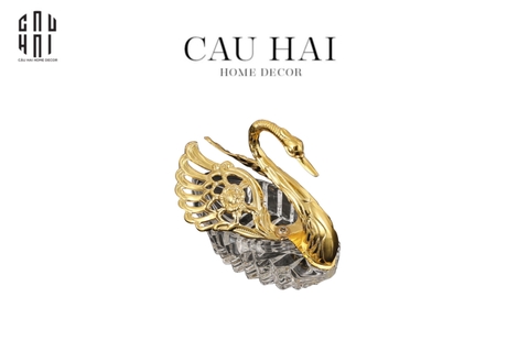 LỌ ĐƯỜNG CRYSTAL SWAN - GILDED WINGS