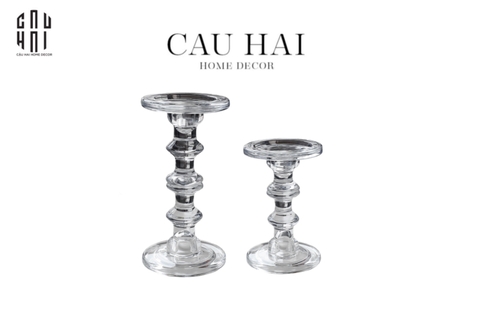 SET 2 ĐẾ NẾN THUỶ TINH