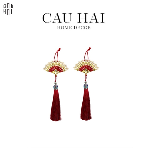 SET 2 DÂY TREO QUẠT NGỌC BÍCH - ĐỎ 2PCS