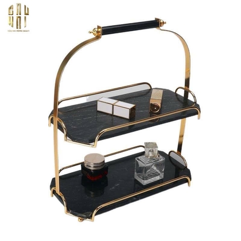 HAUTE FOLIE - KỆ ĐÁ BLACK MARBLE 2 TẦNG - MANOR