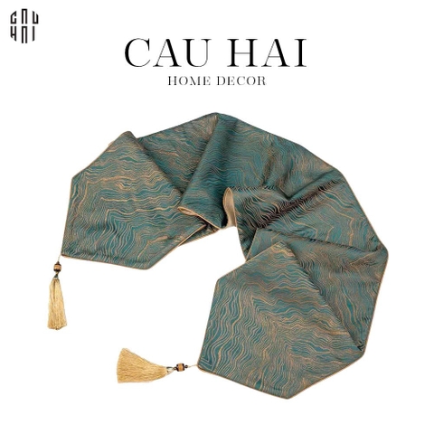 KHĂN TRẢI BÀN BLUE SATURN 2M2
