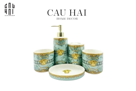 SET NHÀ TẮM  SCALA DEL PALAZZO VERDE 5PCS - FULL BOX SS25