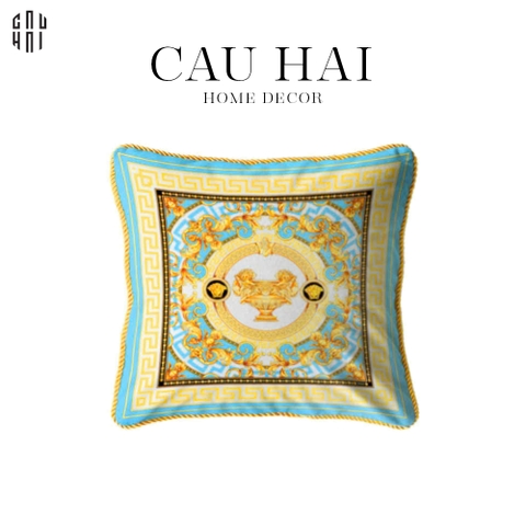 VỎ GỐI NHUNG LA COUPE DES DIEUX - BLEU   45.