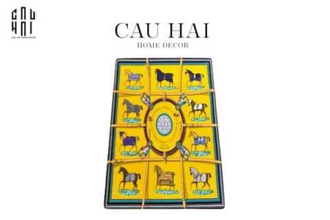 THẢM CỬA - DOOR MAT - 80x120 JAUNE BLANC RENAISSANCE