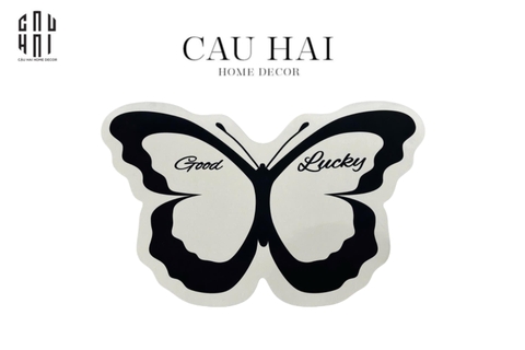 THẢM CỬA PVC 50X80 -  LUCKY BUTTERFLY DOOR MAT