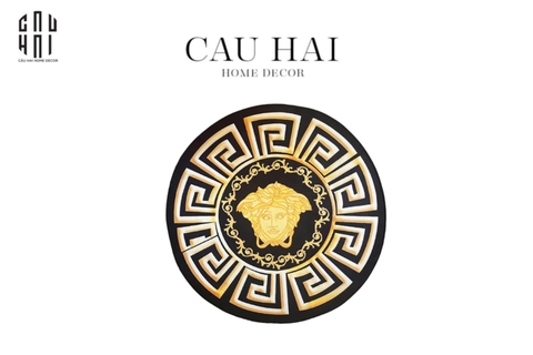 THẢM TRÒN TRẢI SÀN - ROUND CARPET - D80 GIANNI VERS. MEDUSA GREEK KEY