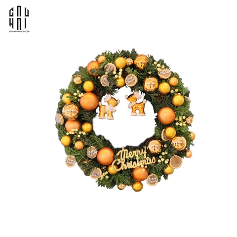 VÒNG GIÁNG SINH - PUPPY CHRISTMAS WREATH 40