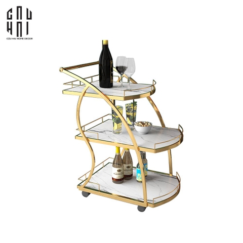 LAURENT BAR CART - WHITE