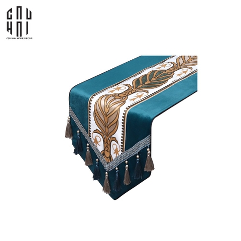 KHĂN TRẢI BÀN VELVET THALIA 1M6