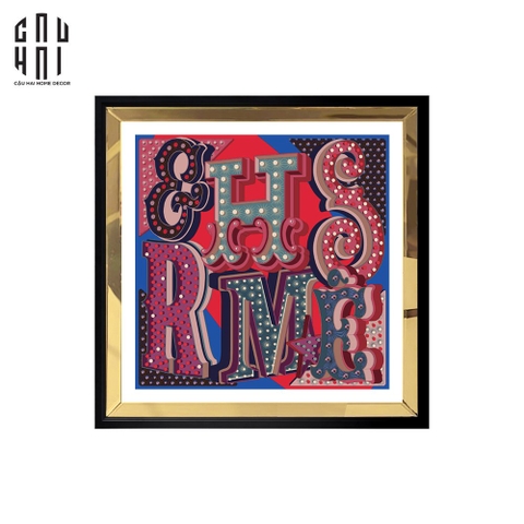 TRANH CANVAS HERMOSO 94X94CM - VIỀN GỖ CÓ KÍNH