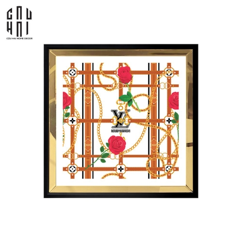 TRANH CANVAS LORIUS 94X94CM - VIỀN GỖ CÓ KÍNH