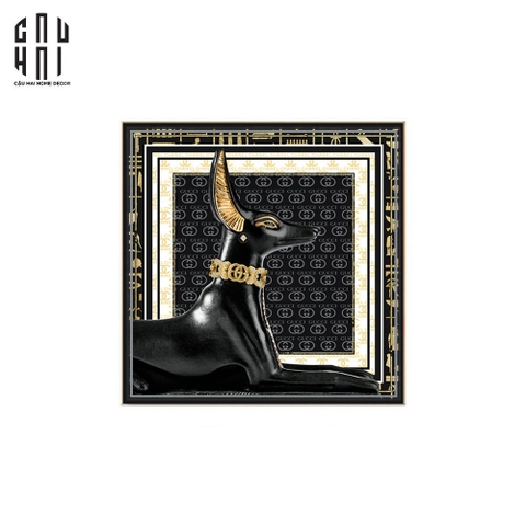 TRANH CANVAS DARK SPHINX LAYING 90X90CM - KHUNG MỎNG