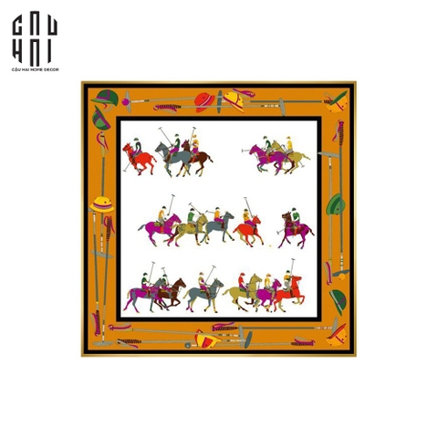 TRANH CANVAS RACING HORSE 90X90CM