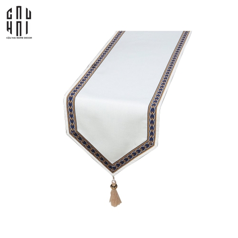 KHĂN TRẢI BÀN WHITE HEART 4M