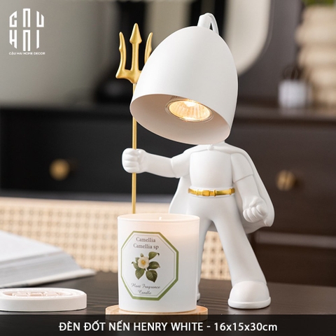 ĐÈN ĐỐT NẾN HENRY - WHITE