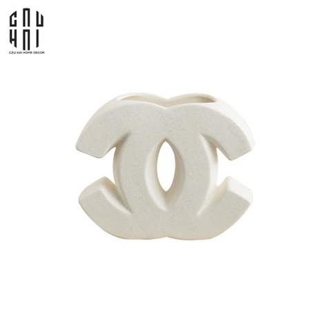 TƯỢNG TRANG TRÍ  CERAMIC WHITE CHANEL