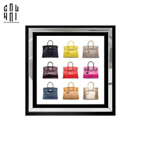 TRANH CANVAS CAO CẤP H BIRKIN CROCODILE LUXRY 90X90CM
