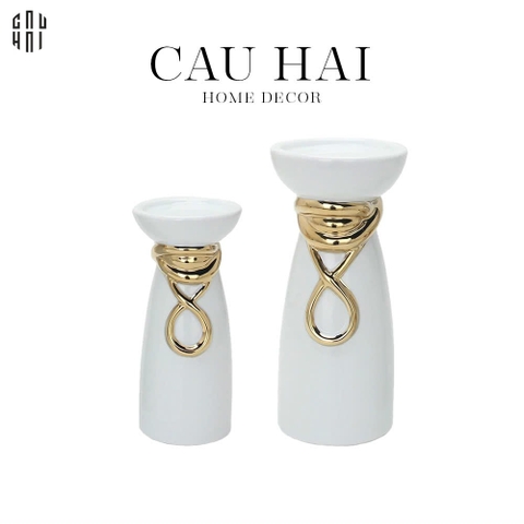 SET ĐẾ NẾN TRANG TRÍ CERAMIC LUTHER SS25