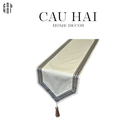 KHĂN TRẢI BÀN NEW HEART - BEIGE 3M