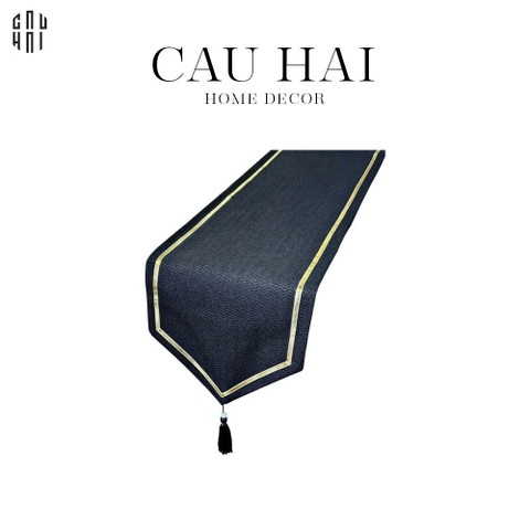 KHĂN TRẢI BÀN THERESA BLACK 3M