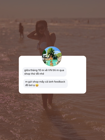 #609 Feedback xinh của chị @Trang Lê - Sản phẩm đồ bơi 2 mảnh từ DỨA BIKINI & SPORTWEAR