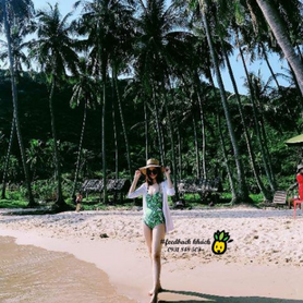#134 Feedback mẫu liền họa tiết nhiệt đới của chị @nhathanhthi