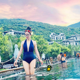 #165 Feedback mẫu liền màu xanh đen của chị @Dạ Lý